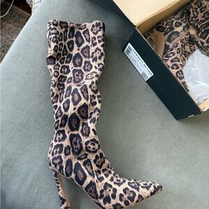 Leopard Print Women's Boots